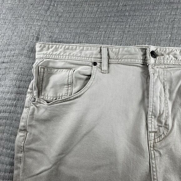 Johnnie-O Hugo Classy Pant Men 38x30 Light Khaki 5-Pocket Stretch Chino Perform - Picture 5 of 9